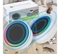Lot de 2 mini dispositifs antiparasitaires, prise répulsive d'intérieur à 360°, répulsif à ultrasons pour maison, repousse efficacement les rongeurs, les souris, les cafards, les moustiques, les