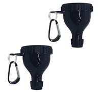 Lot de 2 mini entonnoirs porte-clés et récipient de voyage en poudre de protéines - Entonnoir spécial pour goulot étroit, entonnoir de bouteille shaker