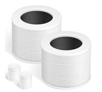Lot de 2 mini filtres de rechange pour Levoit Air modèles Core mini-rf, haute efficacité 3 en 1, H13 True HEPA et filtre à charbon actif