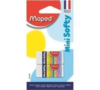 Lot De 2 Mini Gommes Blanches Softy
