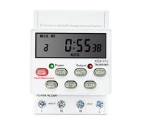 Lot de 2 mini interrupteurs horaires numériques programmables 7 jours, 220 V CA, minuterie d'éclairage KG316TJ 230 V, contrôleur de temps, compte à rebours