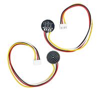 Lot de 2 mini interrupteurs tactiles capacitifs miniatures DC 3 V-30 V 5 V 12 V 2 A - Mini bouton bistable - Interrupteur électronique tactile pour LED Relais Loquet/déclencheur d'action