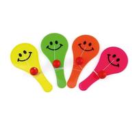 Lot de 2 mini jouets raquette avec balle - P'TIT Clown - Multicolore