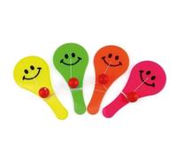 Lot De 2 Mini Jouets Raquette Avec Balle - P'tit Clown - Multicolore