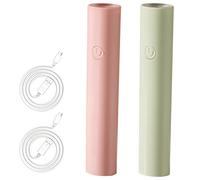 Lot de 2 mini lampes à ongles UV LED sans fil à séchage rapide, rechargeable par USB pour vernis gel