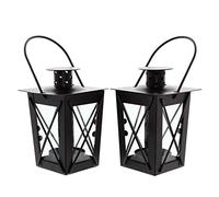 Lot de 2 Mini lanternes en métal