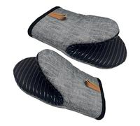 Lot de 2 mini maniques résistantes à la chaleur avec doublure intérieure en silicone antidérapante, gants de cuisine pour la cuisson, pour plats chauds, ustensiles, bols, maison, restaurant, barbecue