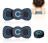 Lot de 2 mini masseurs de colonne cervicale, tapis de massage multifonction avec 6 modes réglables, pour bras, cou, dos, taille et jambes