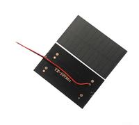 Lot de 2 mini panneaux solaires 1 W 5 V avec fil électronique, pour charger une batterie de 3,7 V-5 V, pour lampes, lampes solaires, 107 × 61 × 2 mm