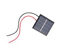 Lot de 2 mini panneaux solaires polycristallins de 0,36 W 2 V, boîtier solide, taux de conversion élevé et économie d'énergie pour éclairage de cour, panneau solaire à faire soi-même.