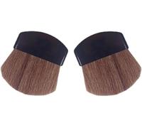 Lot de 2 mini pinceaux de maquillage pour poudre, blush, pinceaux de maquillage et outils