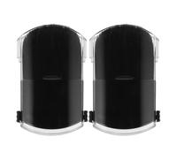 Lot de 2 Mini Pinceaux de Maquillage Rétractables Noir