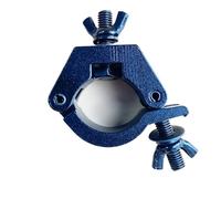Lot de 2 mini pinces d'éclairage portables en alliage d'aluminium, crochets for éclairage scène DJ, for projecteur, boucle tube rond Pour Éclairage De Scène(Black 28-35mm)