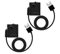Lot de 2 mini pompes à eau USB (250/H, 3 W), ultra silencieuses, avec course haute, pompe de fontaine avec câble d'alimentation de 1,5 m, pour aquarium, bassin, jardin, fontaine