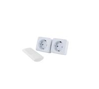 Chacon - Lot de 2 mini prises Schuko On/Off + 1 télécommande