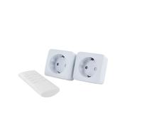 Chacon - Lot de 2 mini prises Schuko On/Off + 1 télécommande