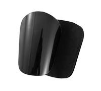 Lot de 2 mini protège-tibias de football pour homme et femme - Noir - 11,5 x 8 cm