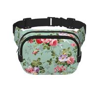 Lot de 2 mini sacs de taille carrés à double couche réglables pour exercice, course à pied, voyage, randonnée, noir, One Size