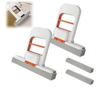 Lot de 2 mini serpillères de bureau pliables 2025 - Outil de nettoyage auto-pressant - Mini éponge de nettoyage portable - Système de nettoyage humide et sec - Petit balai en coton pour verre, voiture