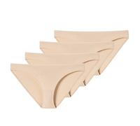 Lot de 2 mini slips pour femme en coton organique - 95/5, 4 x sable, 46