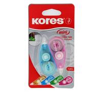 Kores Ruban correcteur Mini souris – sec, ergonomique, sans pelage – Lot 2 (5 m x 4,2 mm)