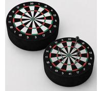 Lot de 2 Mini Supports de fléchettes en EVA Design Cible de fléchettes Classique Rangement Peu encombrant Compatible Toutes fléchettes Standard pour Maison Bar fêtes Cadeau Amateurs de dards