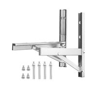 Lot de 2 mini supports fendus pour extérieur - Support mural pliable et | Support de montage AC en acier inoxydable pour fenêtre Mini Split Outdoor Unit Compresseur Pompe à chaleur