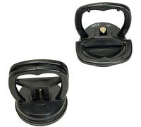 Lot de 2 mini ventouses en verre noir / ventouse en caoutchouc, diamètre 55 mm (ventouse à une main) par exemple pour verre, carrelage, vitres avant Imacs, etc.