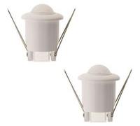 Zenitech - Lot de 2 minis détecteurs mouvement encastrables IP20