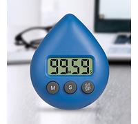 Lot de 2 minuteurs de Douche numériques à l'eau en Forme de Goutte d'eau Bleu