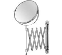 Lot de 2 miroir mural grossissant double face x2 en verre/métal chromé - Longueur 19 x Profondeur 68 x Hauteur 35 cm -JUANIO- Chrome G