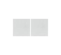 Lot de 2 Miroirs Adhésifs "Carré" 40x40cm Argent