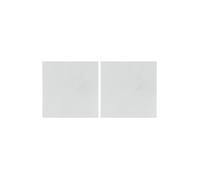 Lot de 2 Miroirs Adhésifs ""Carré"" 40x40cm Argent