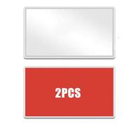 Lot de 2 miroirs de maquillage auto-adhésifs en acier inoxydable pour voiture, tableau de bord, siège arrière, camion, SUV