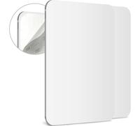 Lot De 2 Miroirs De Rasage Pour Douche ¿ Miroir De Douche Adhésif 3M En Acrylique, Incassable, Moins De Buée. Miroir De Sécurité Élégant, Sans Cadre, À Décoller Et À Coller, Miroir De Sécurité