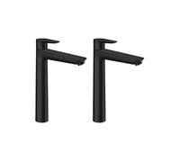 Lot de 2 Mitigeur de lavabo 240, sans tirette ni vidage noir mat x2