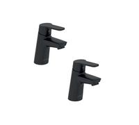 Lot de 2 mitigeurs lavabo Aimé avec vidage noir