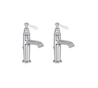 Lot de 2 mitigeurs lavabo Cléo 1889 chromé