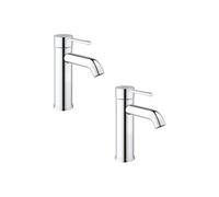 Lot de 2 mitigeurs lavabo Essence AquaGuide S sans vidage