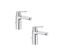 Lot de 2 mitigeurs lavabo Eurosmart Cosmopolitan S Chromé