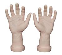Lot de 2 modèles de main masculine robustes pour accessoires de photographie et cours éducatifs, taille unique, Comme décrit