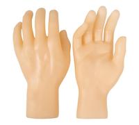 Lot de 2 modèles de main réutilisables pour pratique de la manucure - Main gauche et droite - Pour homme et femme - Pour présentoir et centre commercial, couleur peau