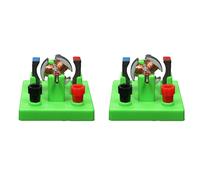 Lot de 2 modèles de moteurs électriques CC à monter soi-même, outils pédagogiques pour expériences de physique et jouets pour étudiants.