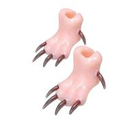 Lot de 2 modèles de pattes de chien en silicone pour la pratique de la coupe des ongles, modèle réaliste de dressage des pieds de chien pour les étudiants et les propriétaires de chiens