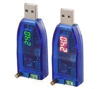 Lot de 2 modules d'alimentation DC-DC réglables, entrée USB 5 V vers 1-24 V, convertisseur régulateur de tension de sortie avec LED rouge/verte pour projets électroniques