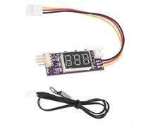 Lot de 2 modules de contrôleur de vitesse de ventilateur 12 V 3 A compatibles avec PWM 4 fils pour ventilateurs de bureau avec affichage numérique et contrôle de vitesse intelligent (F)