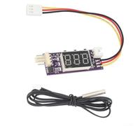 Lot de 2 modules de contrôleur de vitesse de ventilateur 12 V 3 A compatibles avec PWM 4 fils pour ventilateurs de bureau avec affichage numérique et contrôle de vitesse intelligent (E)