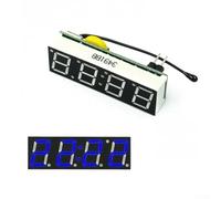 Lot de 2 modules d'horloge numérique, module d'affichage de la température et de la tension avec écran LED pour projets électroniques de bricolage