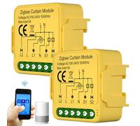 Lot de 2 modules d'interrupteurs WiFi intelligents Avec réglage de la durée de fonctionnement Compatible avec Google Home, Smart Life et Tuya Smart