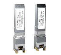 Lot de 2 modules émetteurs-récepteurs 10GBASE-T SFP+ RJ45 en cuivre, multi-débits 1,25 G/2,5 G/5 G/10 G jusqu'à 30 m - Compatible avec TP-Link, Cisco SFP-10G-T-S, Ubiquiti UF-RJ45-10G, Netgear